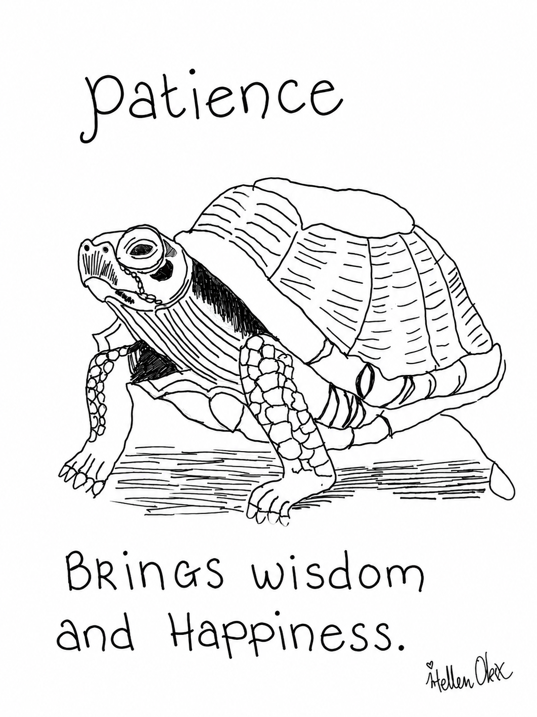 NR 2 kaartdeck Patience brings wisdom and happiness
