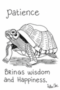 NO. 2 card deck Patience brings wisdom and happiness